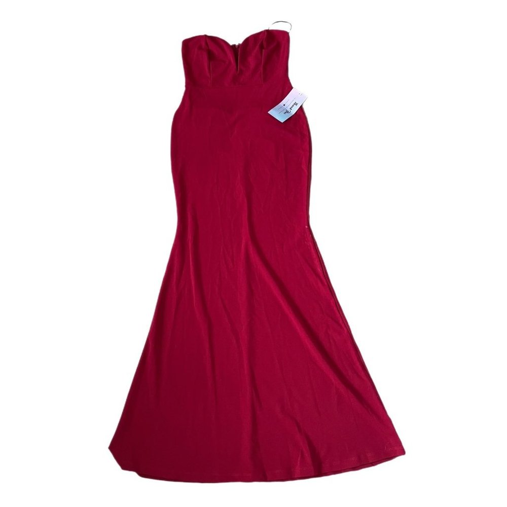 Symphony red Sleeveless maxi dress NWT size large